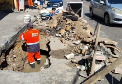 Prefeitura de Manaus executa obra emergencial e evita comprometimento em rede de drenagem no bairro Compensa