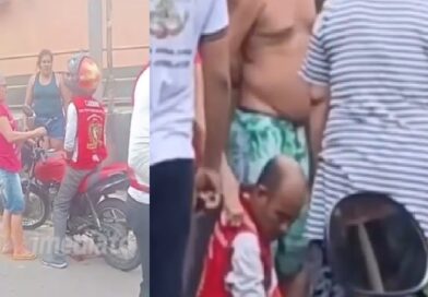Mototaxista toma tir0 do colega durante p0rrada na rua em Coari