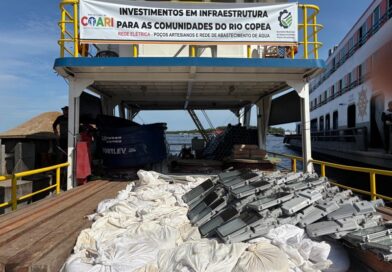 Prefeitura de Coari envia equipamento para melhorias de infraestrutura em mais de 20 comunidades do Rio Copeá