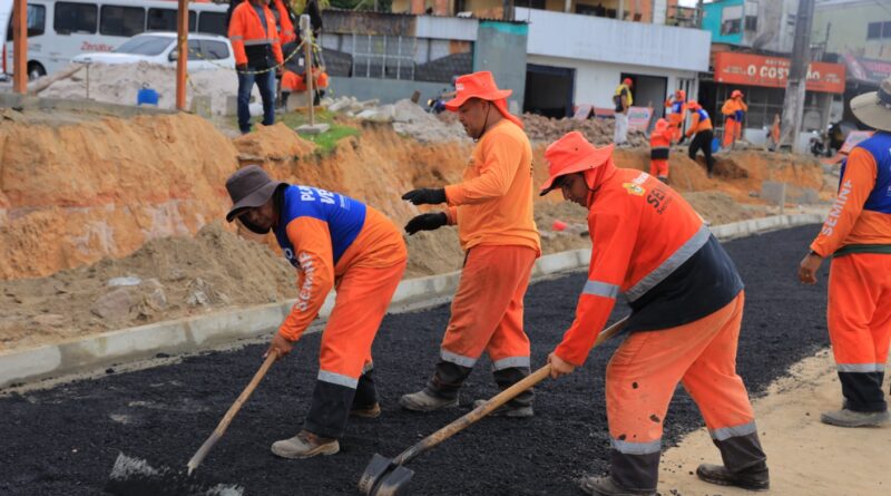 Prefeitura intensifica obras na avenida Autaz Mirim e garante mais segurança e fluidez à área